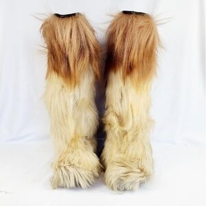 IDEAL ROLUC OPEN COUTRY YETI GOAT FUR BOOTS